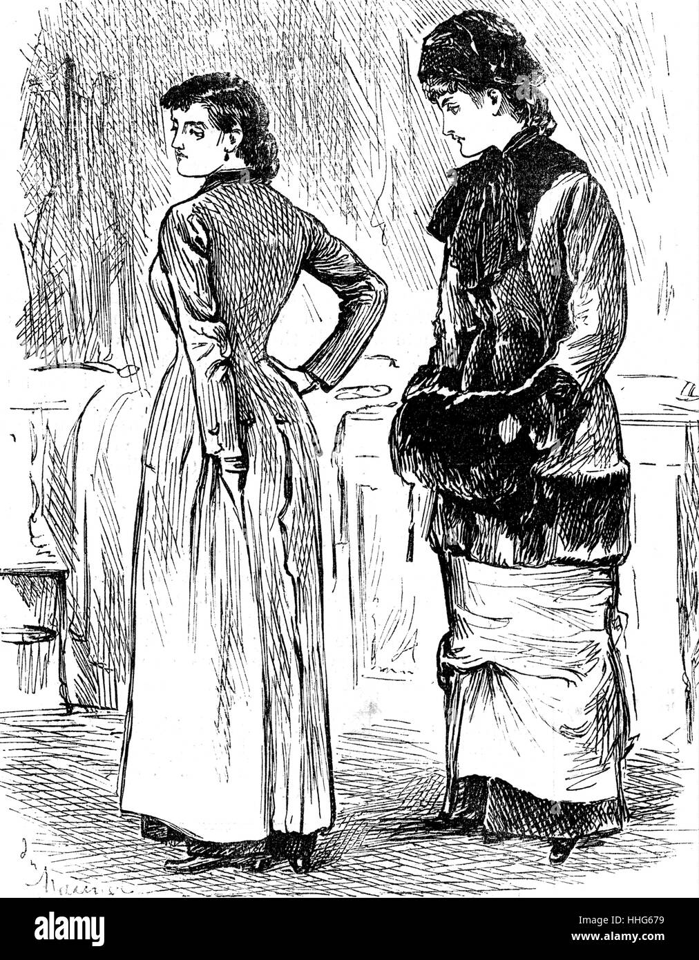 Moda para mujer en 1880 fotografías e imágenes de alta resolución - Alamy