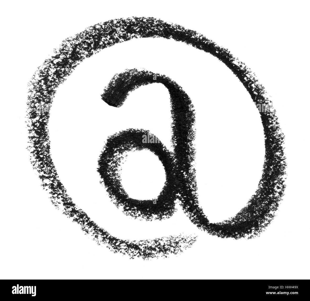 Crayola pintó símbolo en blanco volver Fotografía de stock Alamy