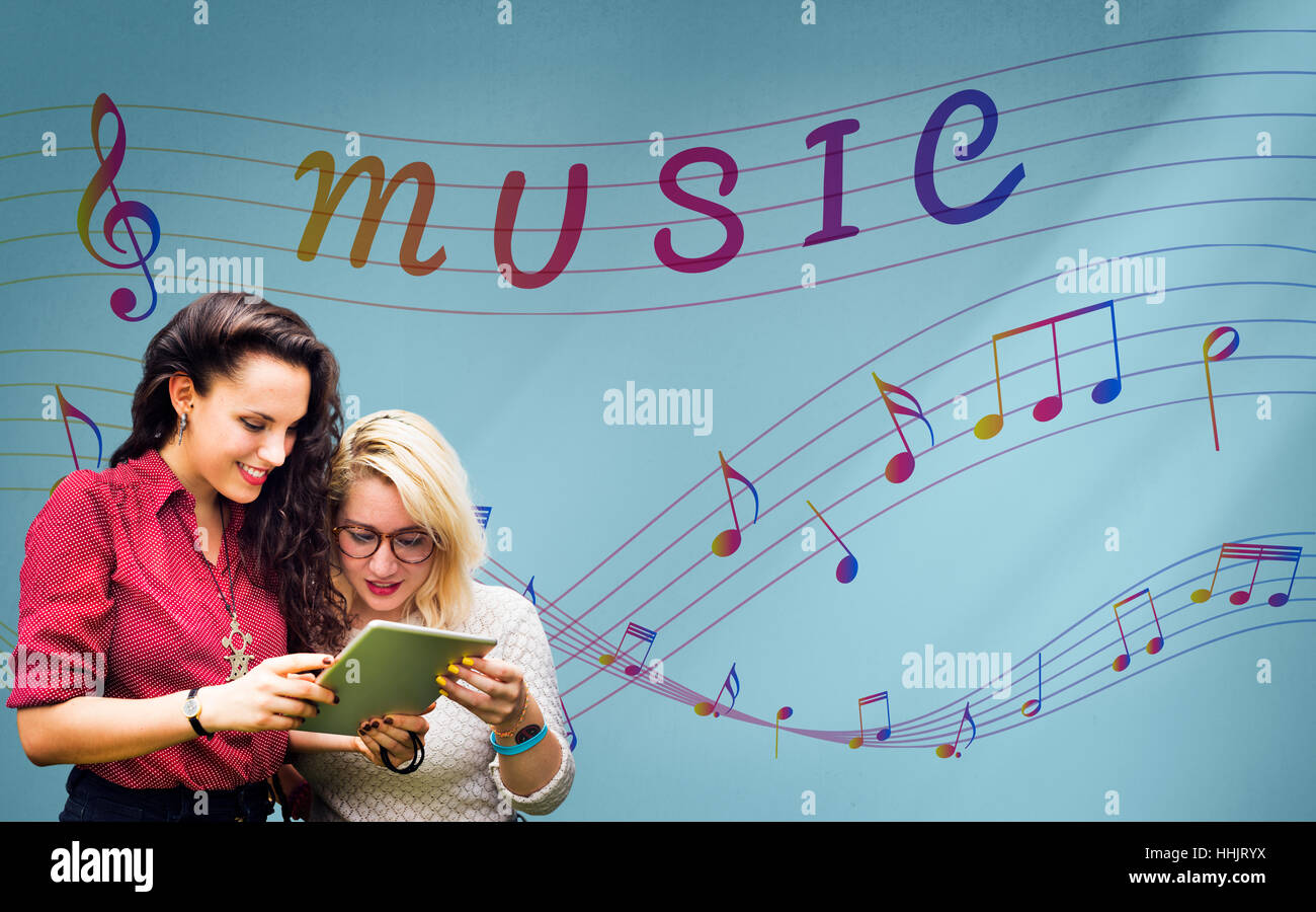 Nota Musical Concepto arte del sonido instrumental Fotografía de stock -  Alamy
