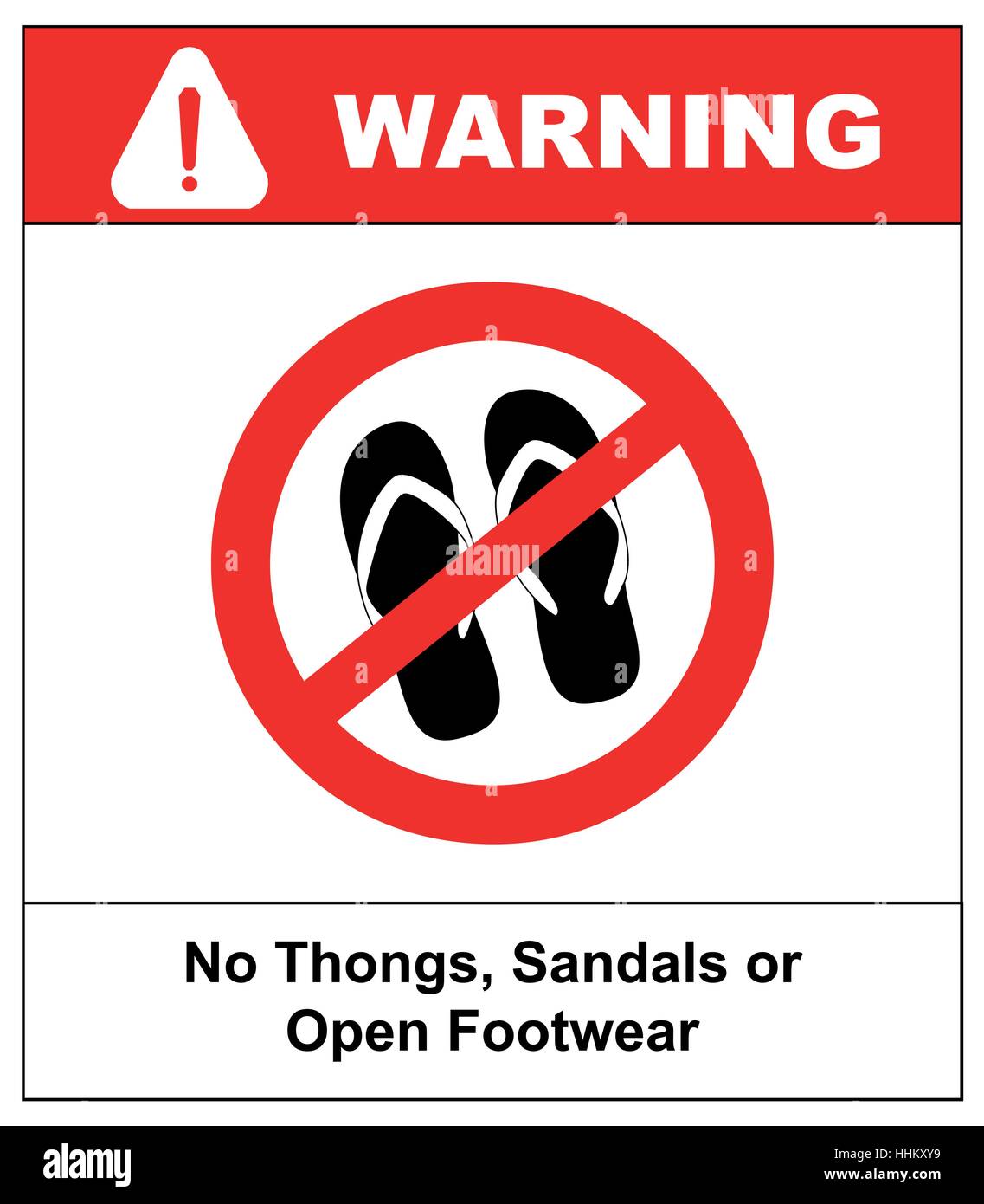 Firmar no sandalias, chanclas o calzado abierto. Ninguna zapatilla icono circular prohibición sobre blanco. No se permite calzado símbolo plana. Prohibida la entrada en Imagen Vector de stock - Alamy