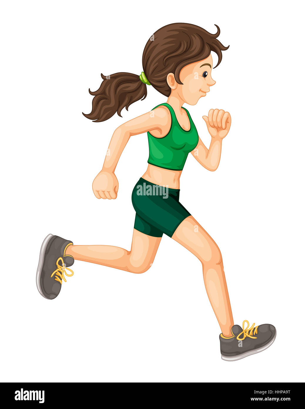 Comic Dibujos Animados Ilustraciones Mujer Caminar Ir Ir Caminar Trabajo Deporte Fotografia De Stock Alamy
