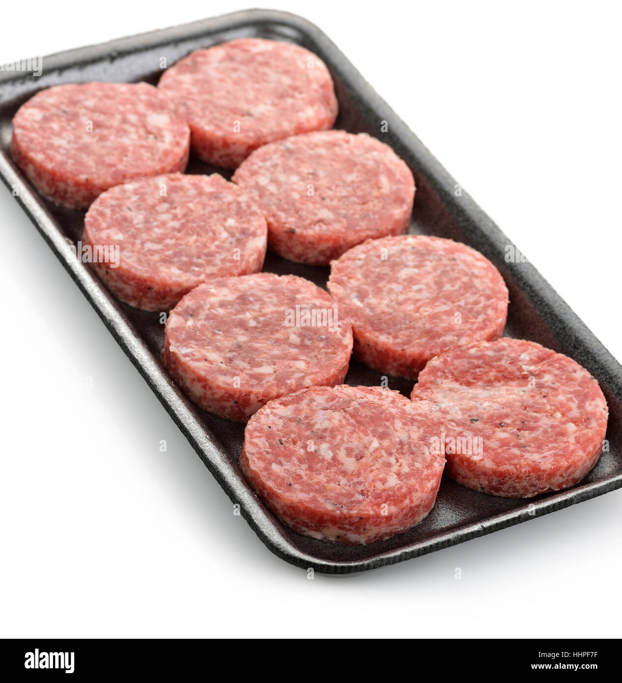 Paquete, raw, bandeja, hamburguesa, hamburguesa, carne roja, fresca, Paquete,  paquete, carne de vacuno Fotografía de stock - Alamy