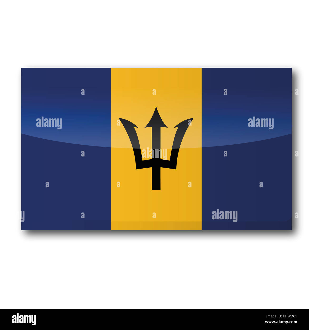Barbados bandera Foto de stock