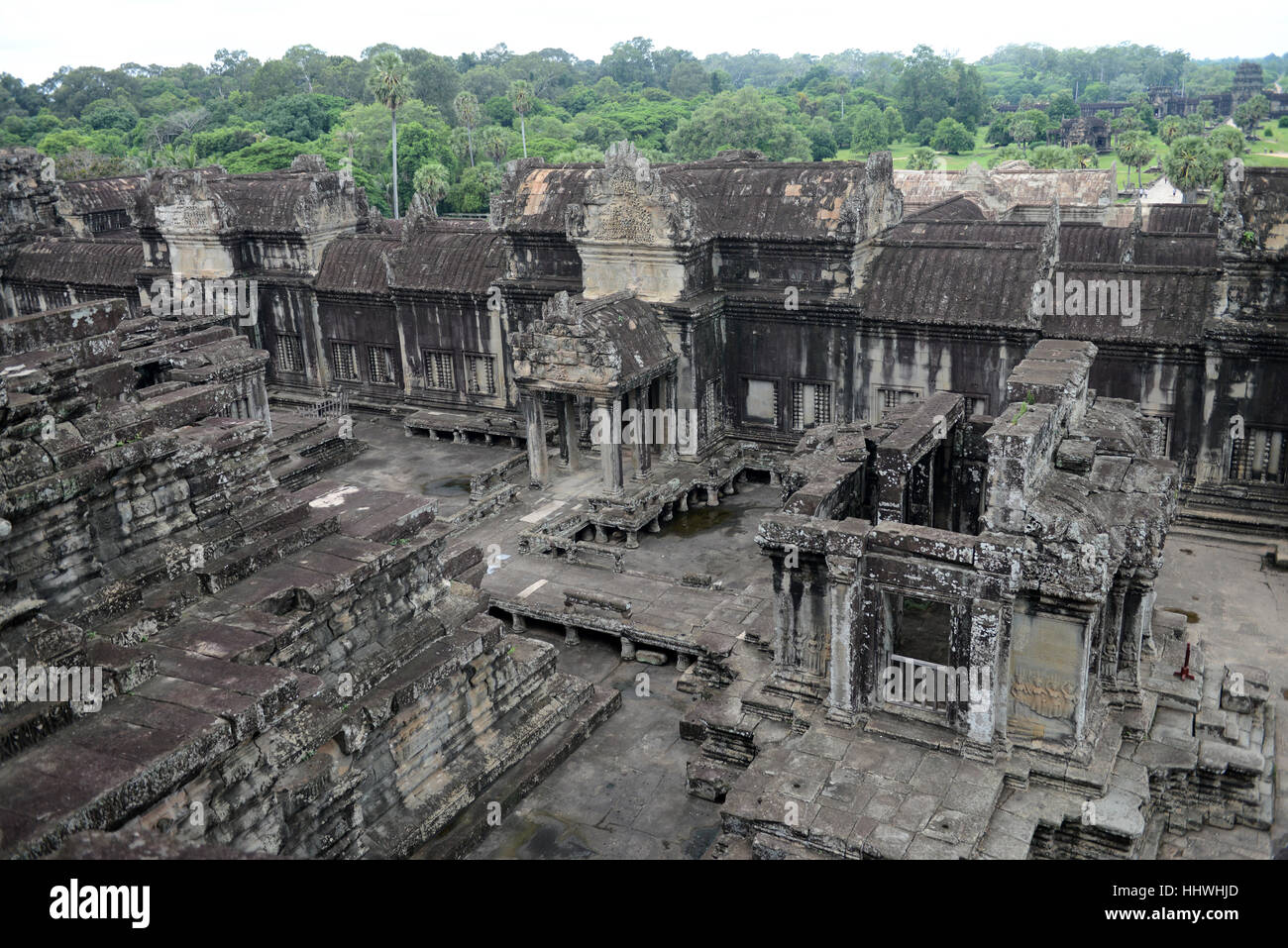 Angkor Wat, Siem Reap, Camboya, en el sudeste de Asia. Foto de stock