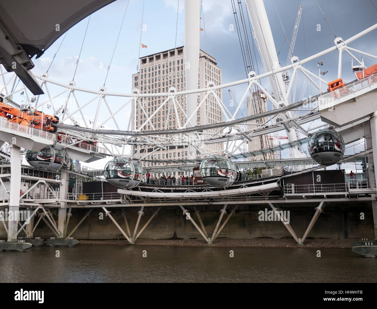 La famosa noria London Eye Foto de stock