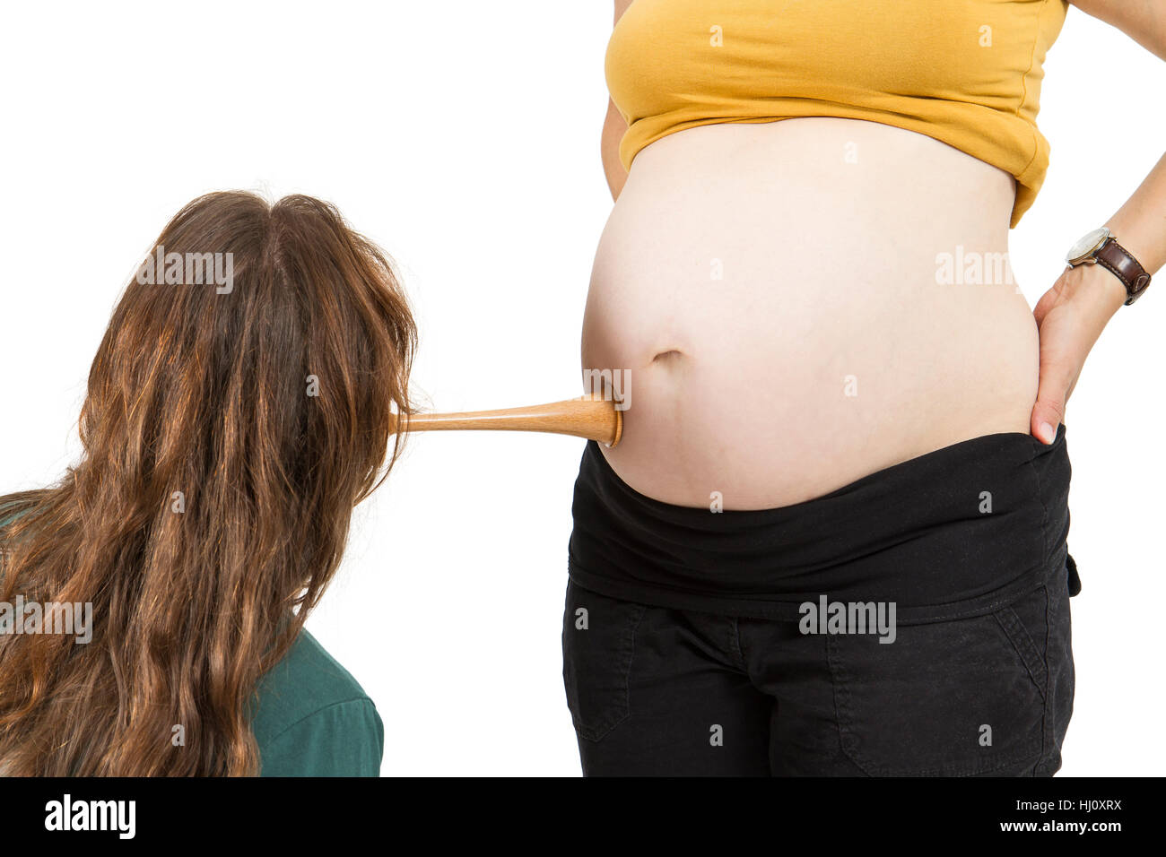 Mujer, embarazo, embarazada, gestación, matrona, médico, médico, enfermero, Foto de stock