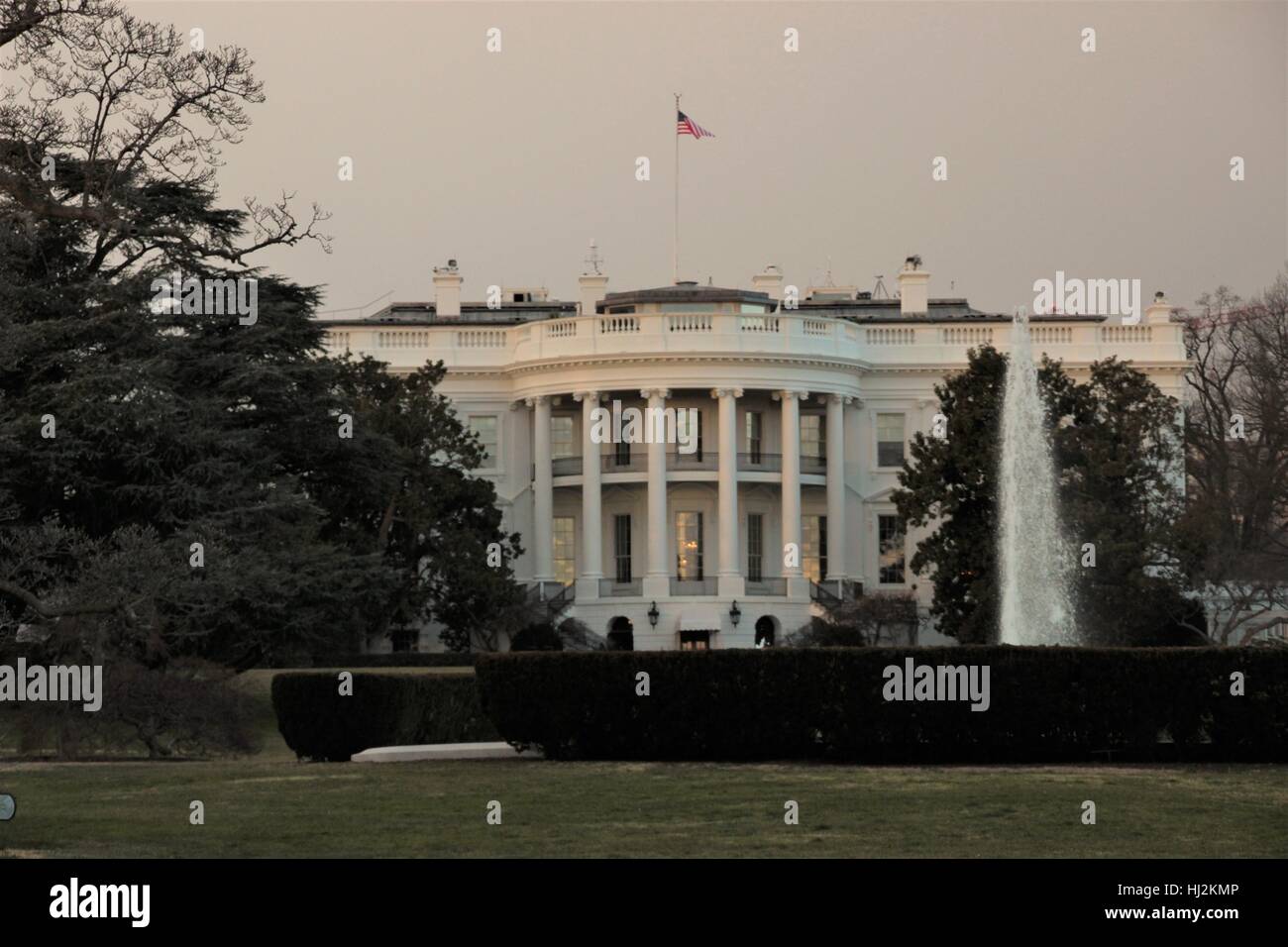 La Casa Blanca, residencia oficial del presidente de los Estados Unidos de América Foto de stock