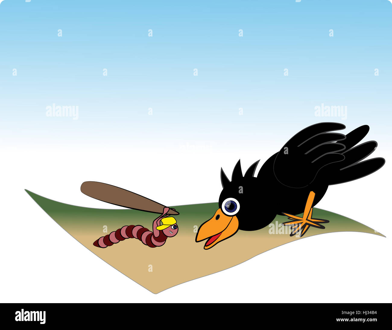 Las aves crow Foto de stock