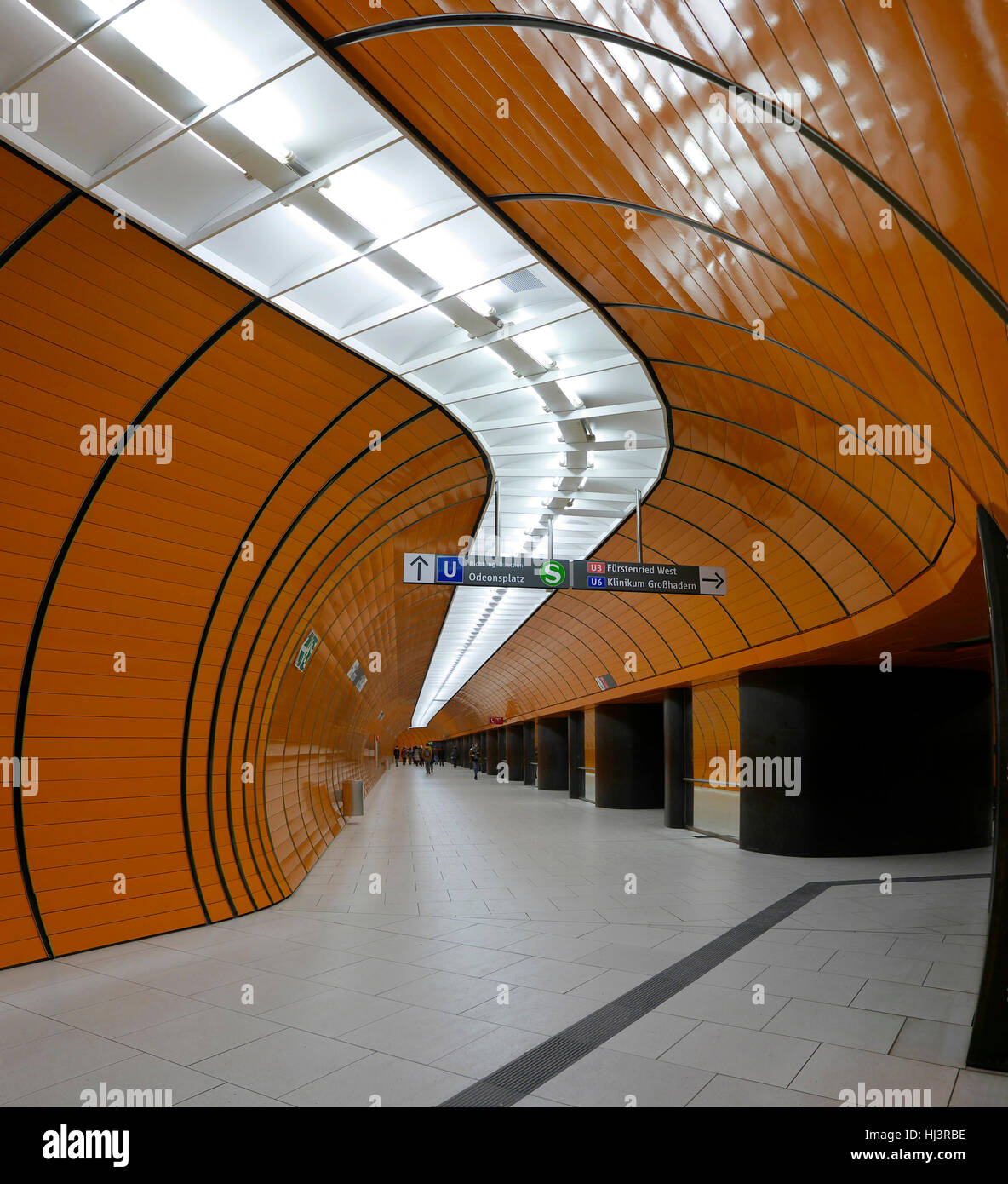 Alemania Munich Marienplatz estación del metro Foto de stock