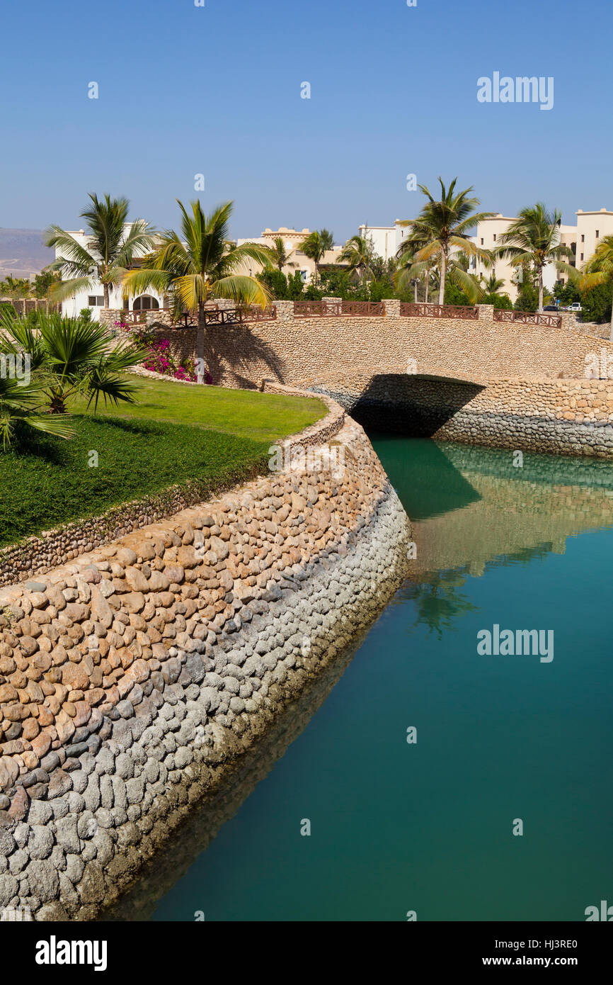 Sultanato de Omán - Enero 07,2016 : Hotel Salalah Rotana Resort en Dhofar, Omán. Foto de stock