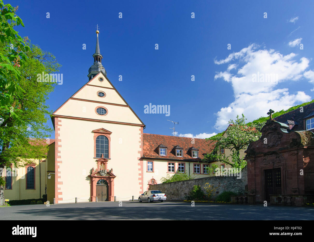 Hammelburg: Altstadt Monasterio, Unterfranken, Baja Franconia, Bayern, Baviera, Alemania Foto de stock