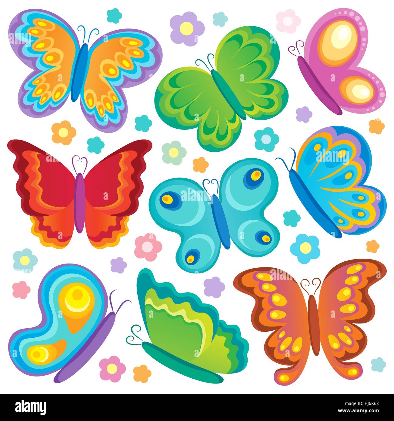 Arte Gráfico, aislado, animales, insectos, mariposas, ala, primavera,  rebotando Fotografía de stock - Alamy