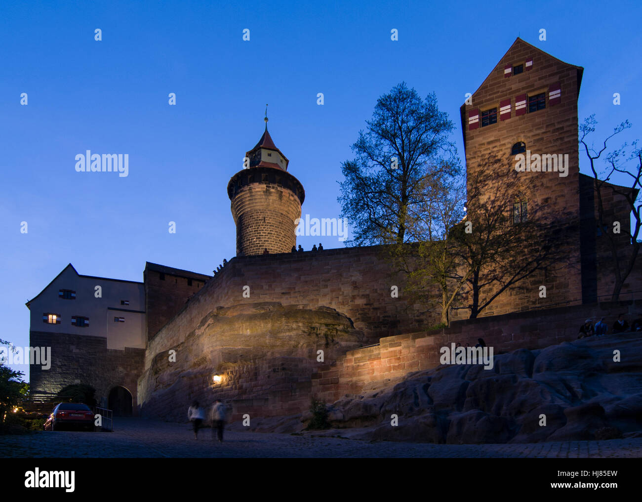 Nuremberg, Nuremberg: Castillo, Mittelfranken, Middle Franconia, Bayern, Baviera, Alemania Foto de stock