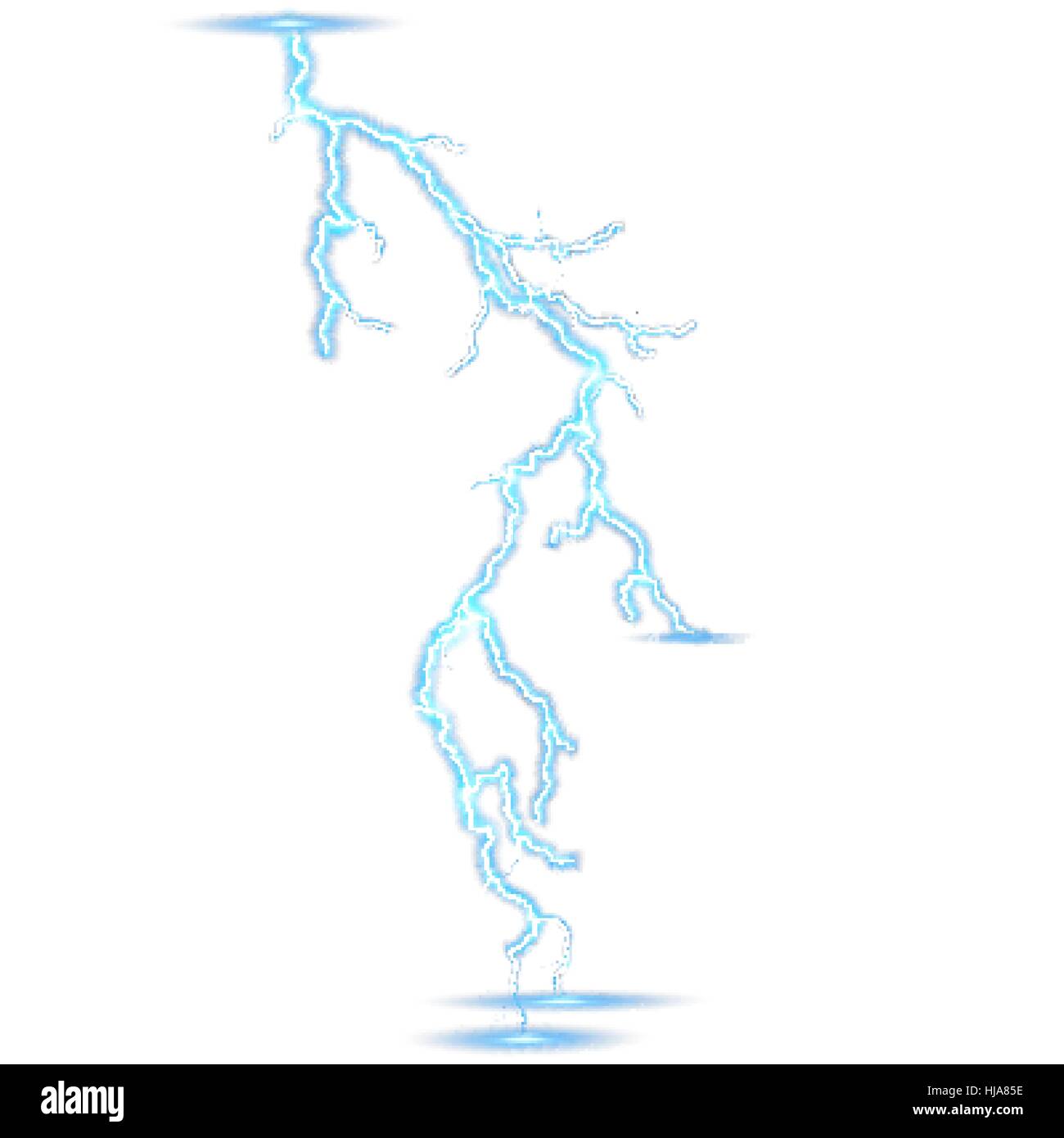 Rayo aislado sobre fondo blanco. 10 EPS Imagen Vector de stock - Alamy