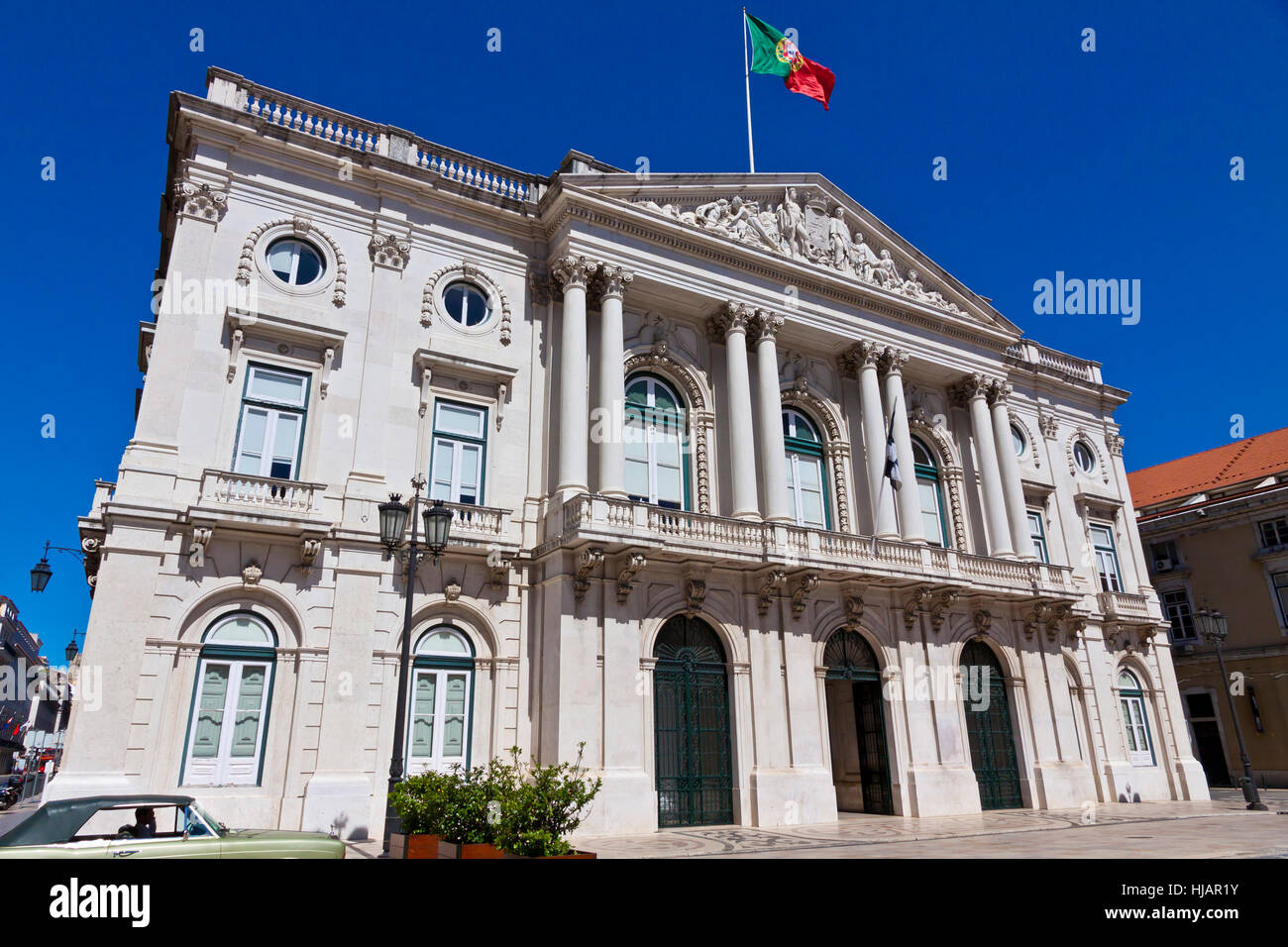 Edificio del Ayuntamiento (Câmara Municipal de Lisboa) en la plaza Municipal  en Lisboa, Portugal Fotografía de stock - Alamy