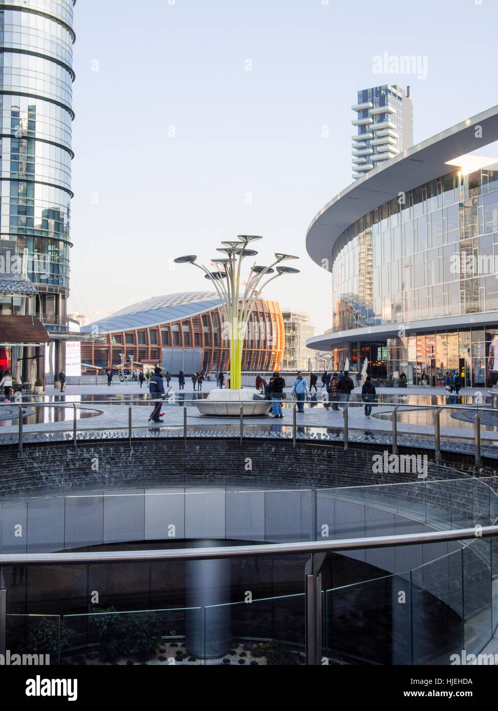 Gae Aulenti piazza y edificios, nueva