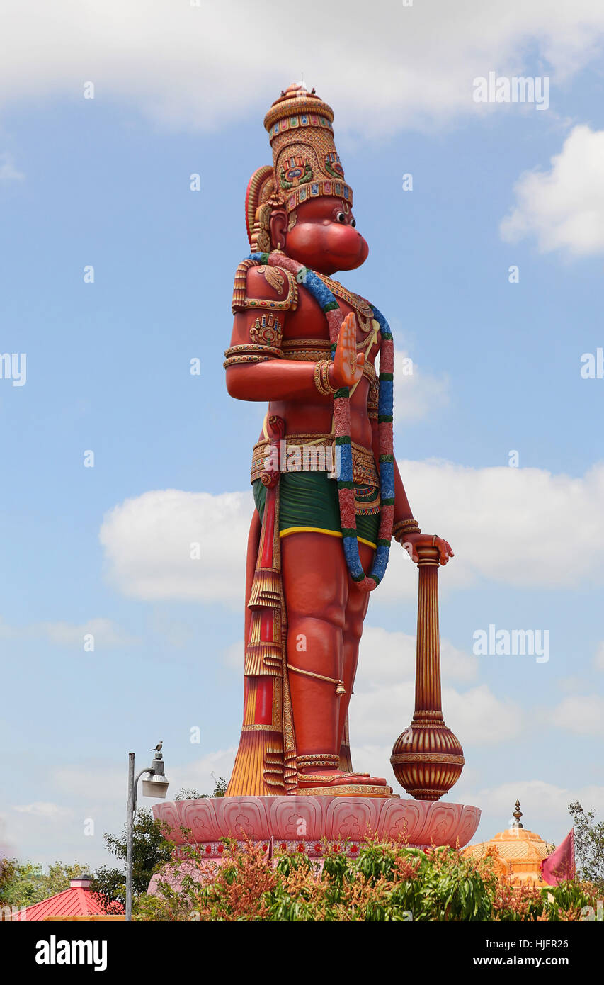 Estatua, India, el Caribe, Hanuman, hindugott, Ramayana, Shiva, murti, TRINIDAD Foto de stock