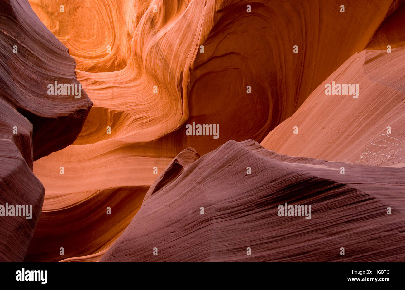 Bajar Antelope Canyon, Arizona, EE.UU. Foto de stock