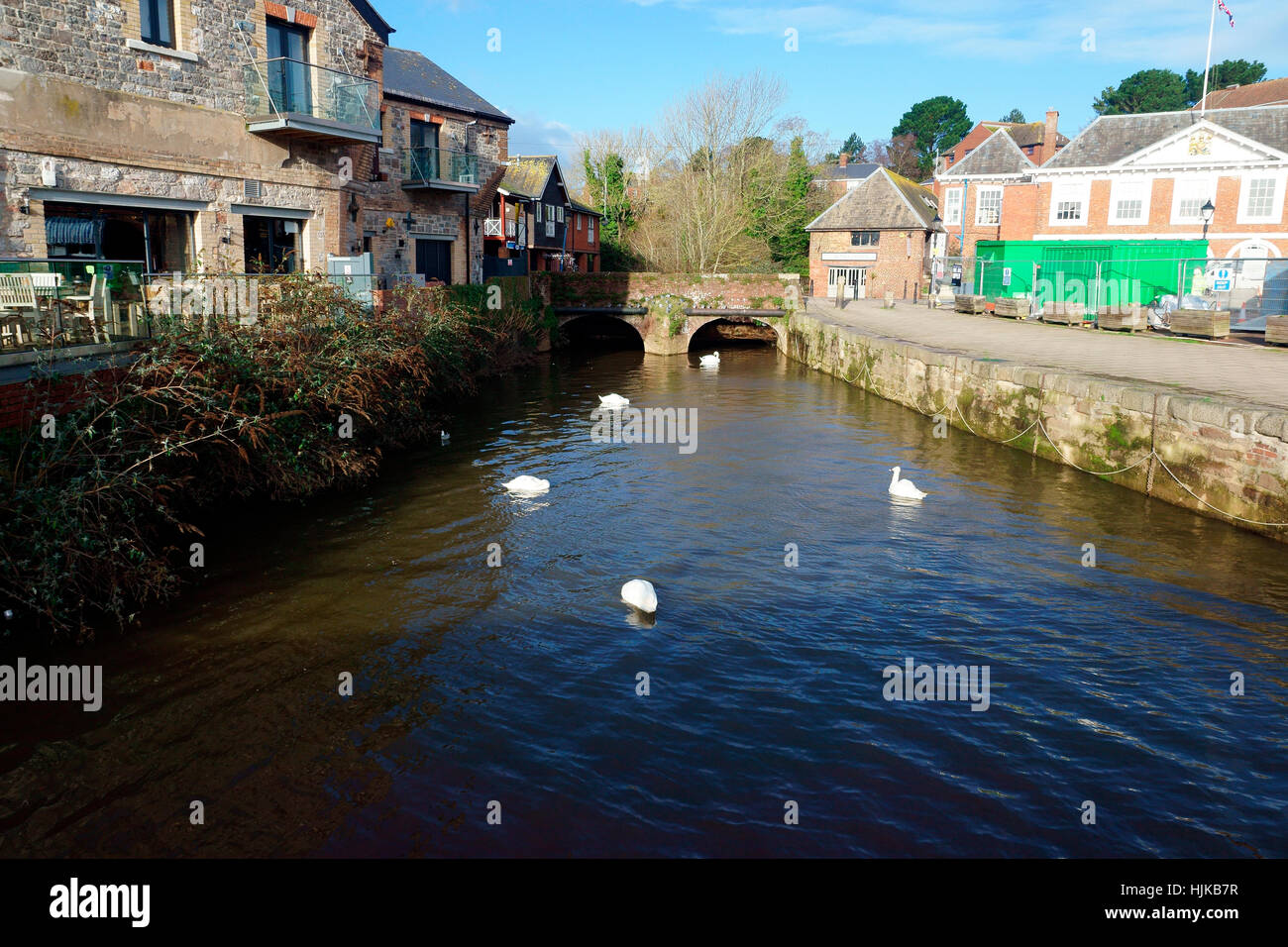MUELLES DE EXETER Foto de stock