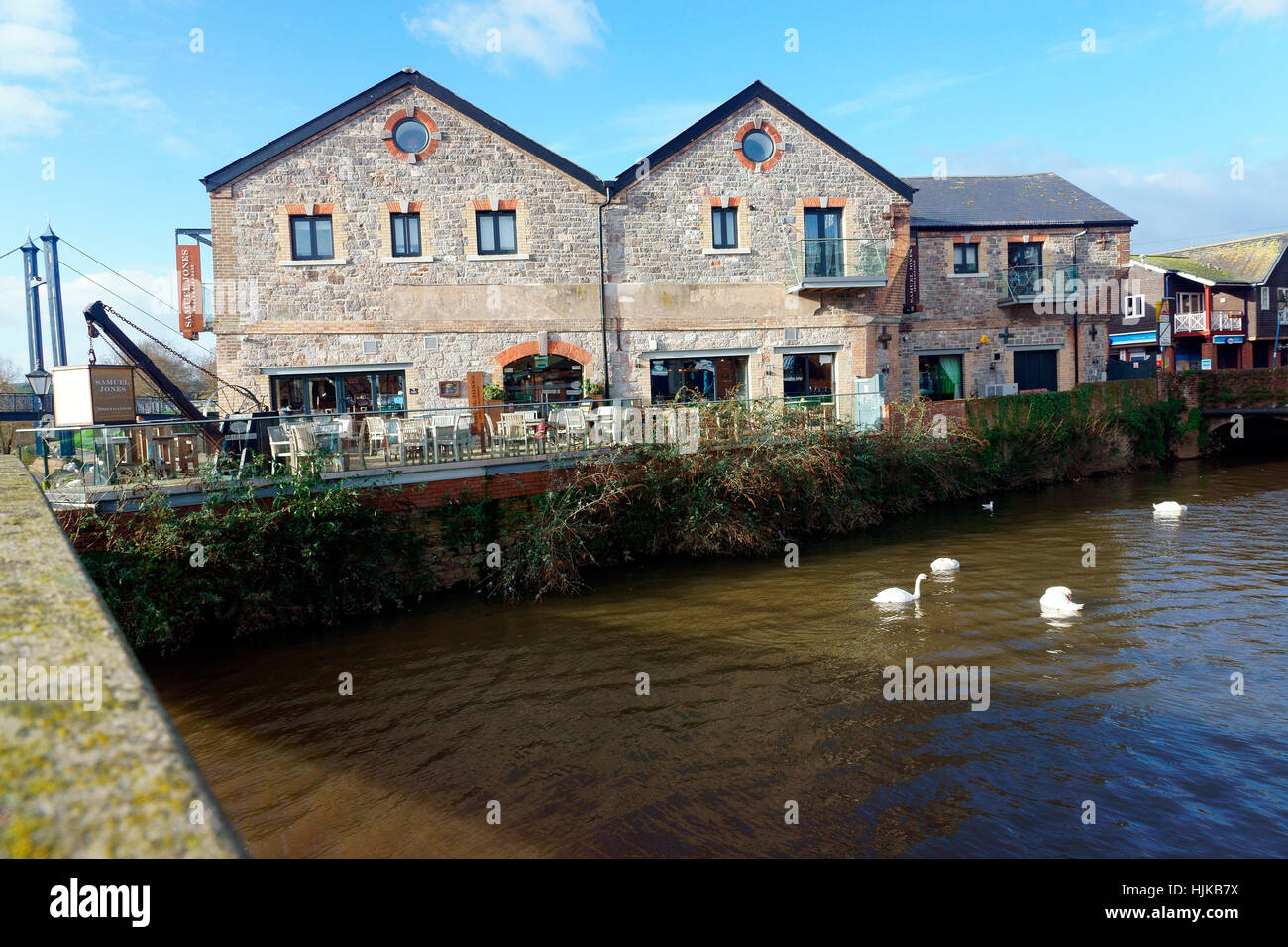 MUELLES DE EXETER Foto de stock