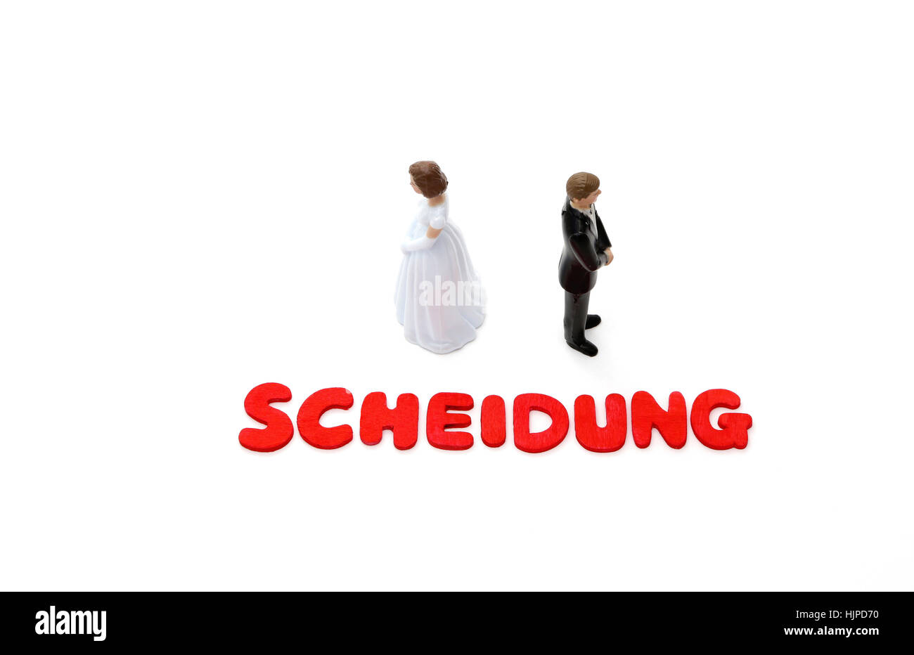 La Palabra Scheidung Que Significa El Divorcio En Alem n Con Una Pareja Separada Fotograf a De 