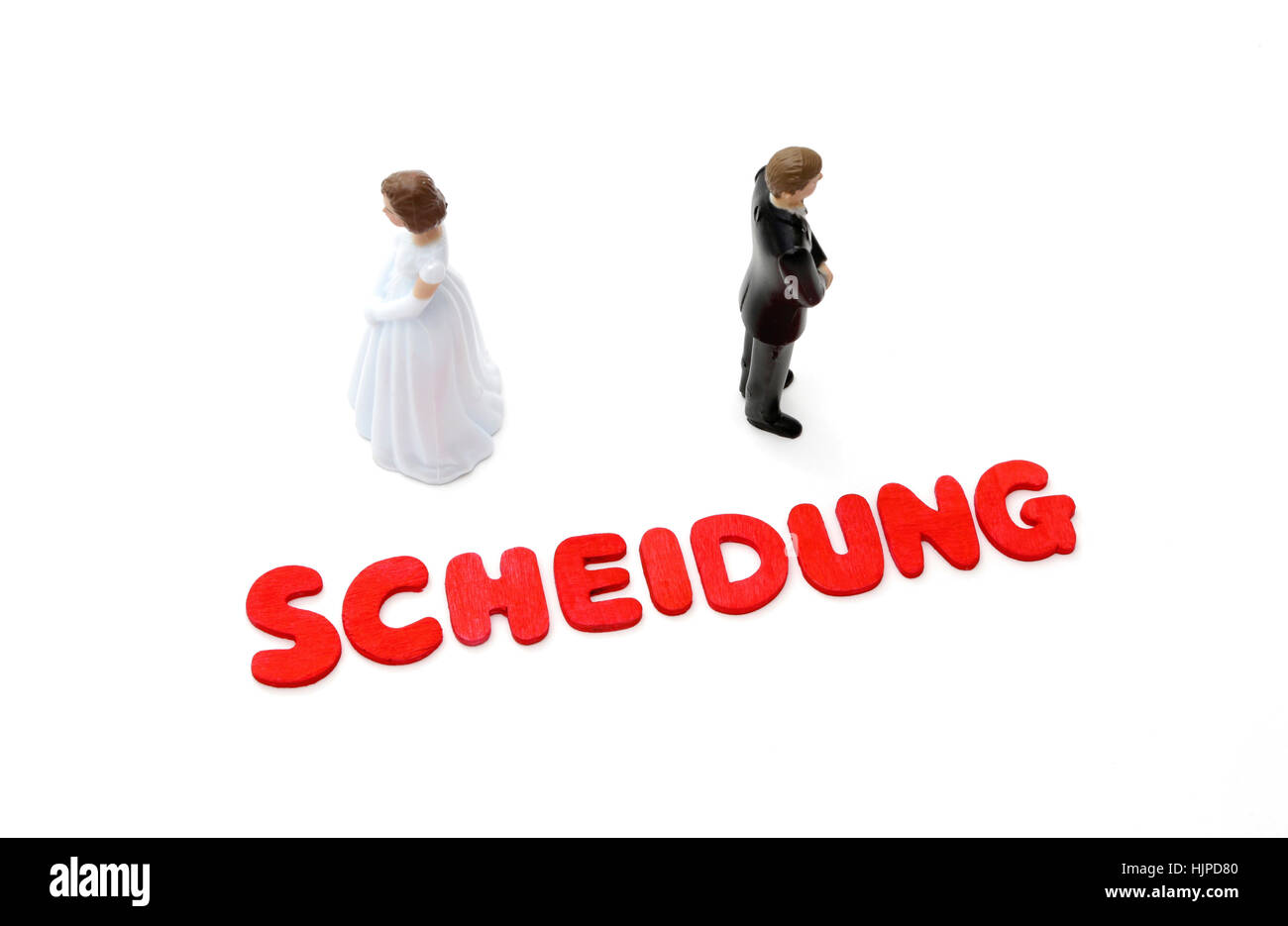La Palabra Scheidung Que Significa El Divorcio En Alem n Con Una Pareja Separada Fotograf a De 