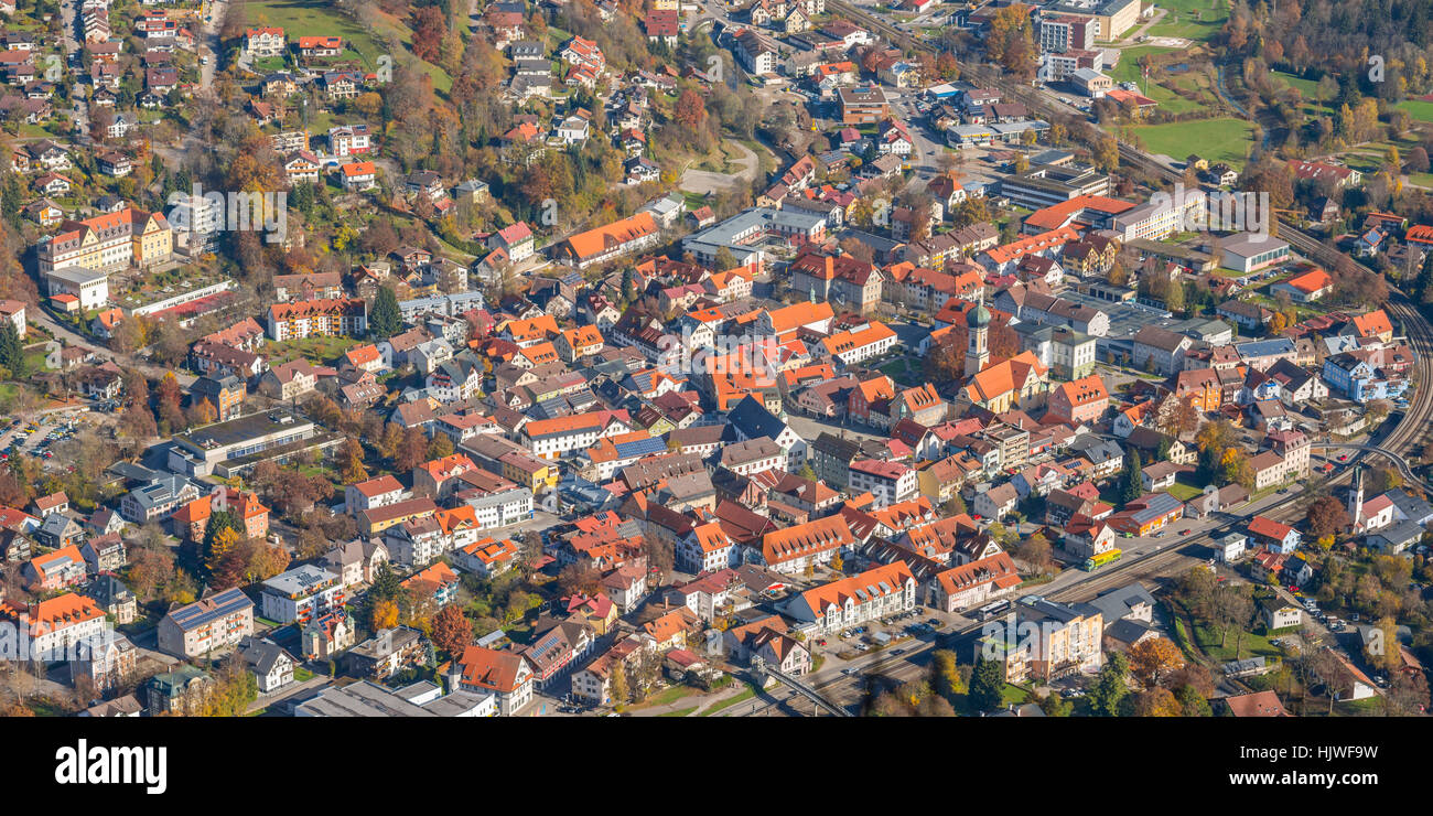Vista desde Immenstädter Horn en Immenstadt, Illertal, Allgäu, Baviera, Alemania Foto de stock