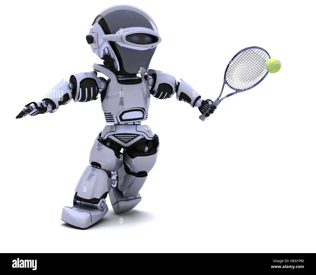 Robot playing sport sports court game fotografías e imágenes de alta  resolución - Alamy