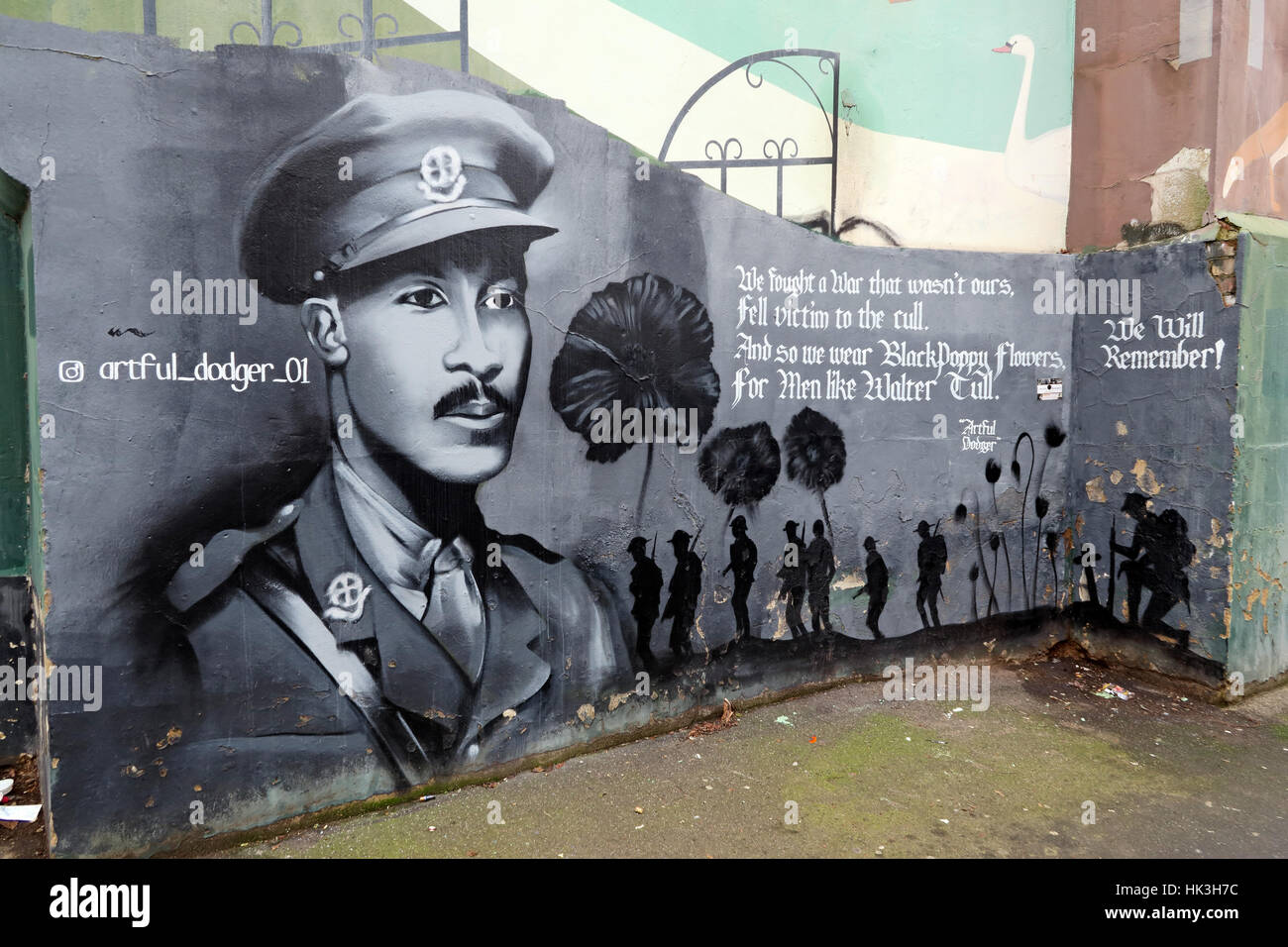 Arte de calle en Brixton en Londres, Inglaterra, Reino Unido. Foto de stock