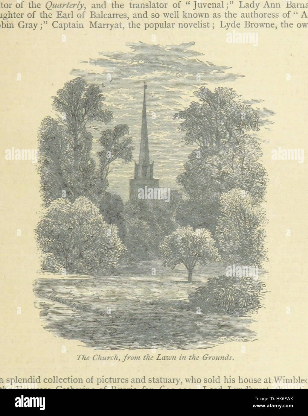 Wimbledon ilustrativos; detalles sobre la parroquia con