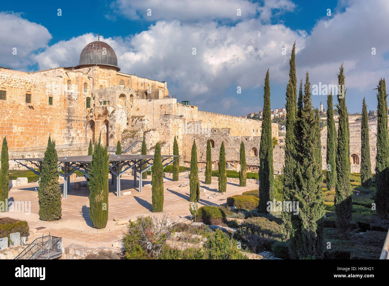 Ciudad Vieja de Jerusalén. Foto de stock