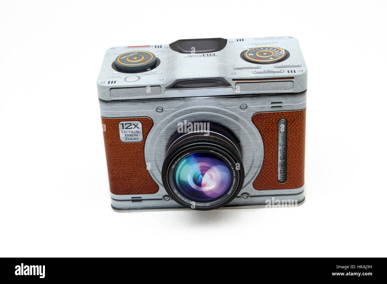 Caja de galletas con forma de cámara Fotografía de stock - Alamy