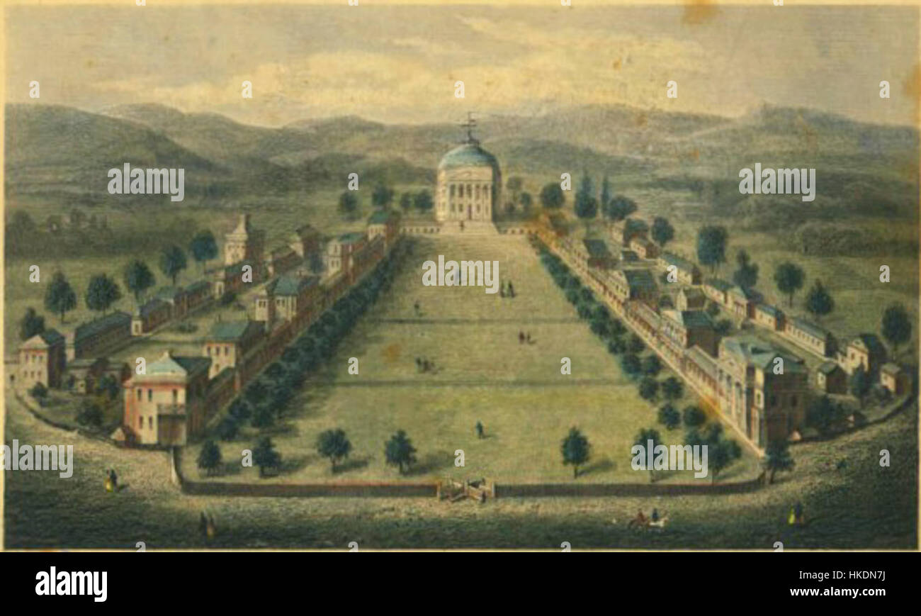 Universidad de Virginia Serz 1856 editado Foto de stock
