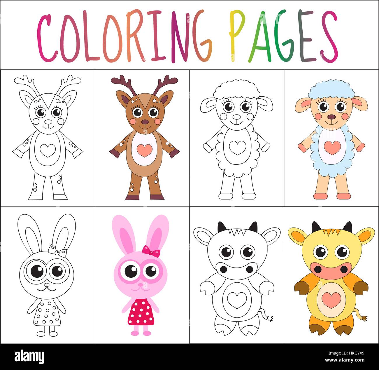 https://c8.alamy.com/compes/hkgyx9/libro-para-colorear-juego-de-la-pagina-coleccion-de-animales-el-boceto-y-la-version-en-color-para-los-ninos-la-educacion-infantil-ilustracion-vectorial-hkgyx9.jpg