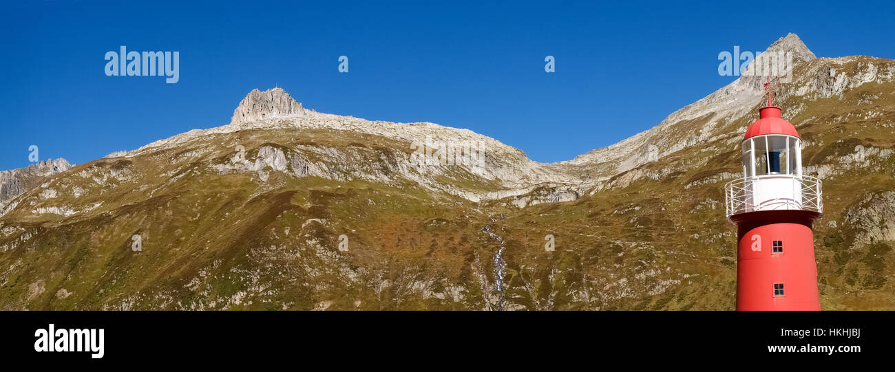 Alpes Suizos, Suiza: tour en los cuatro pases Foto de stock