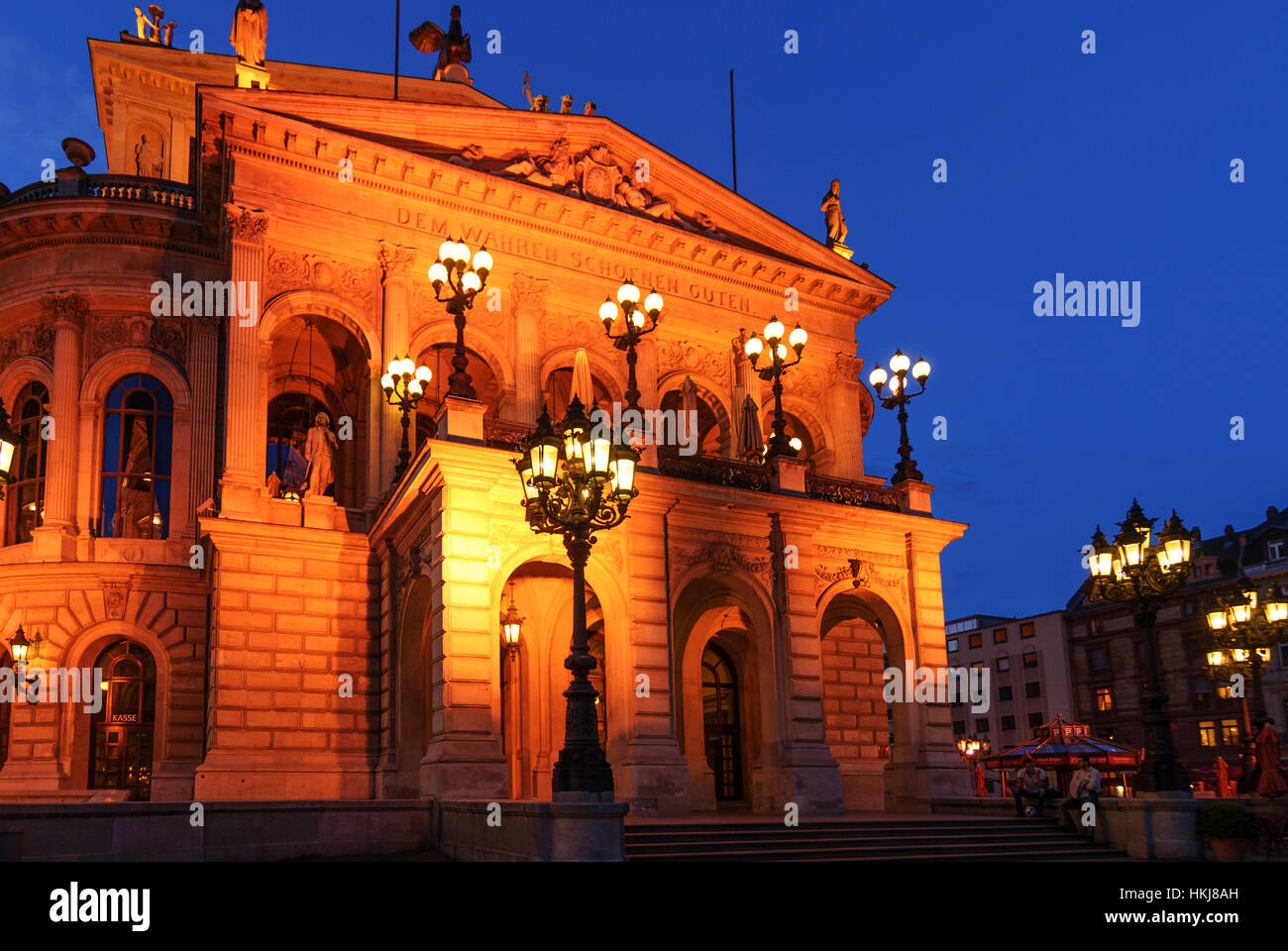 Frankfurt am Main: la vieja ópera, Alte Oper, Hessen, Hesse, Alemania Foto de stock