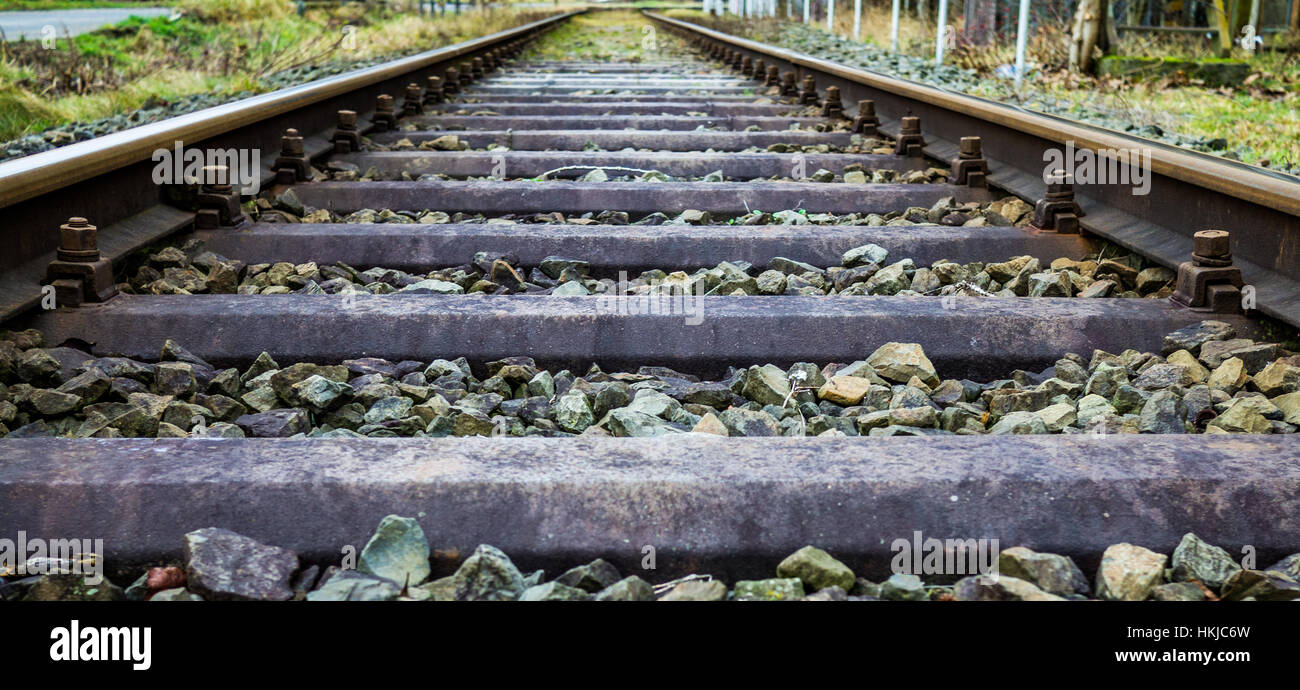 Super Wide ferrocarriles Foto de stock