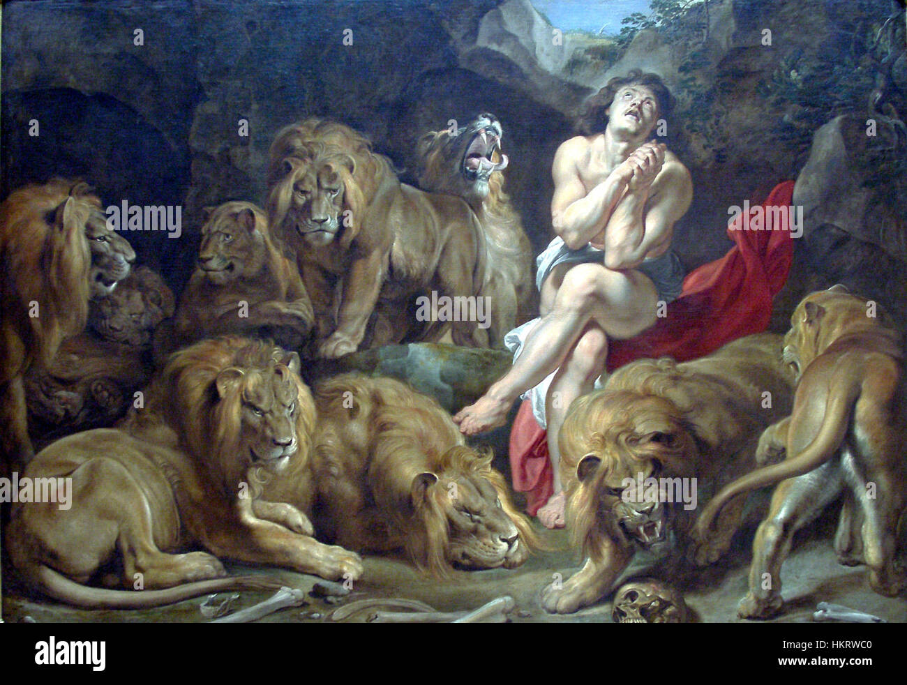 Daniel en el foso de los Leones 1613-1615 Peter Paul Rubens Fotografía de  stock - Alamy