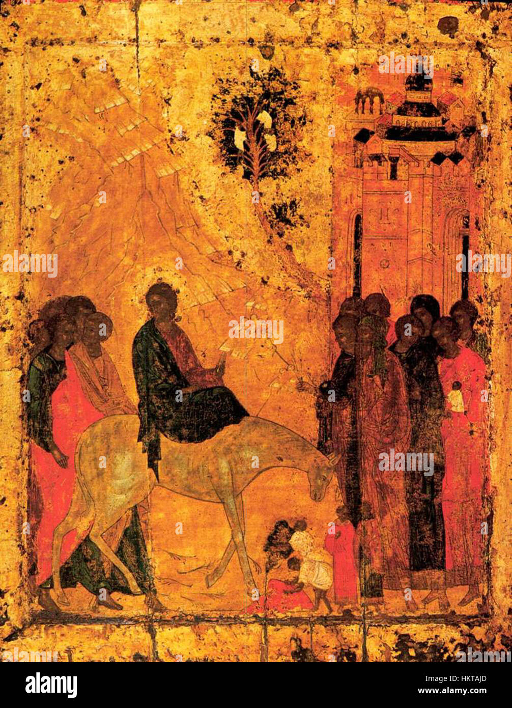 Entrada en Jerusalén (Catedral de la Anunciación en Moscú Fotografía de