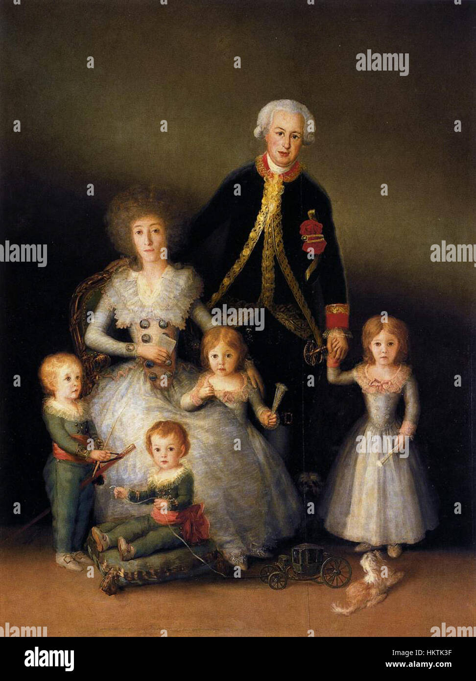 Francisco de Goya y Lucientes, la familia de los duques de Osuna - WGA10004 Foto de stock