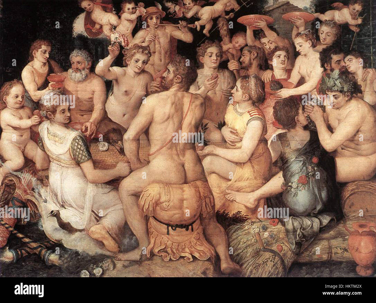 Frans Floris - El Banquete de los Dioses - WGA7943 Foto de stock