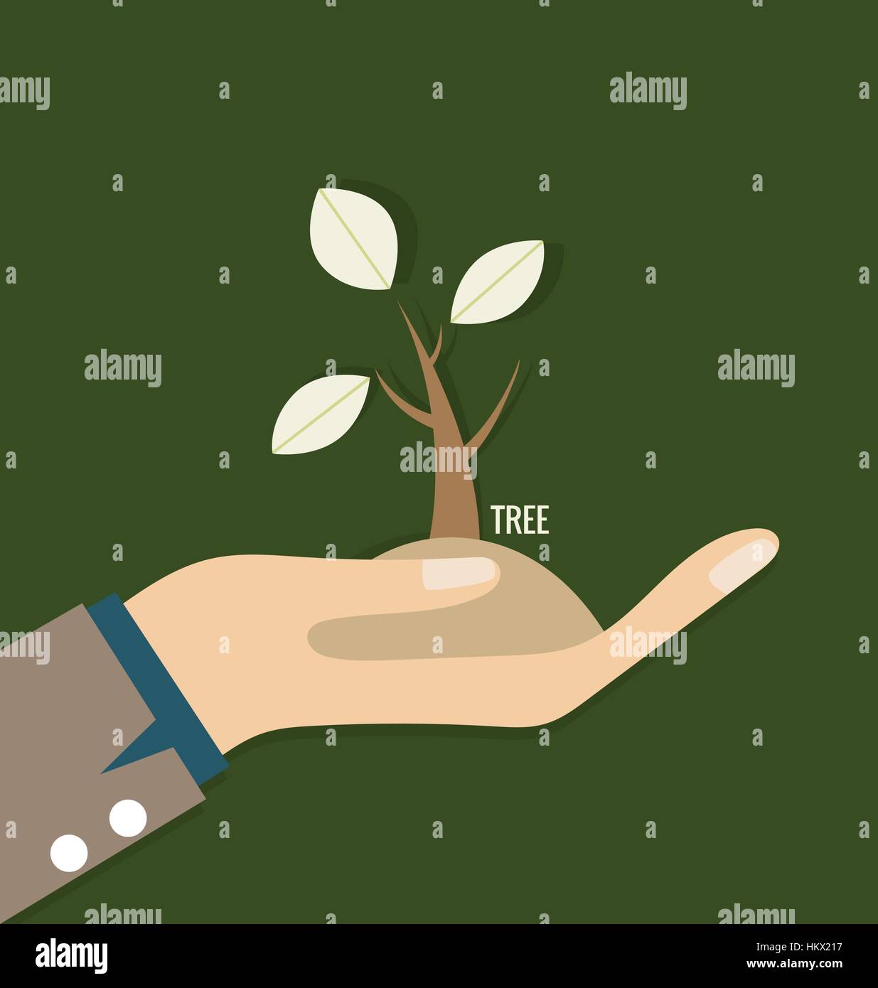 Respetuoso con el medio ambiente. Concepto de ecología con la mano y