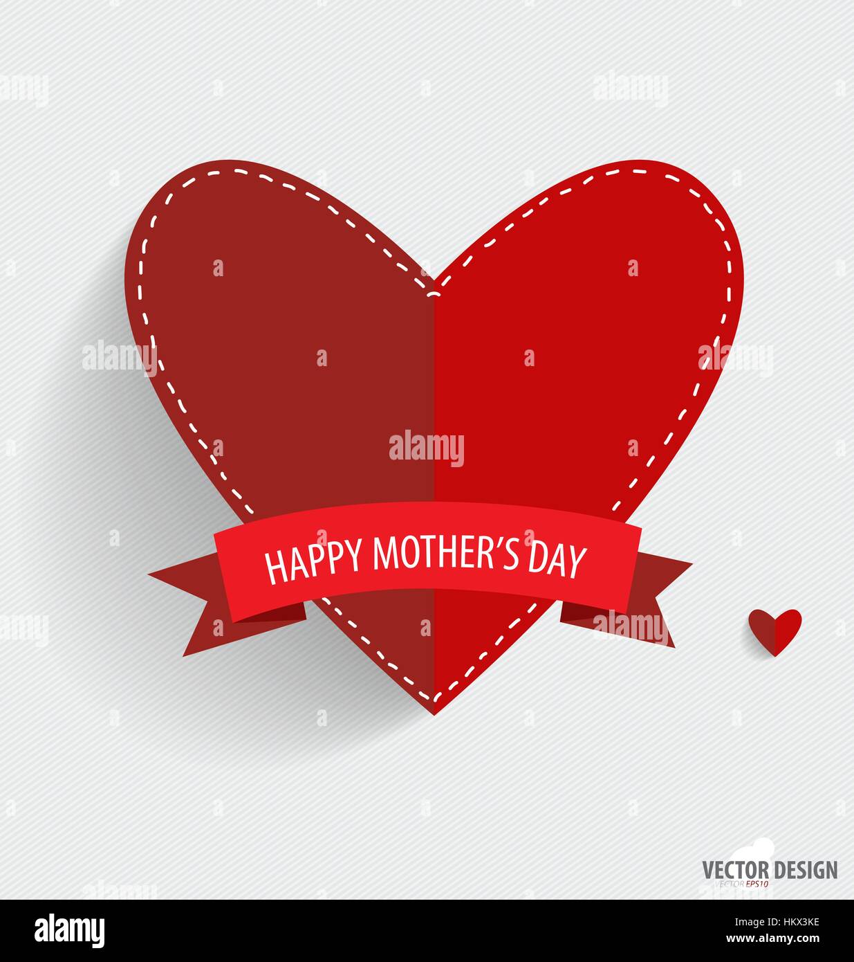 Feliz Dia De La Madre El Papel De Los Corazones Ilustracion