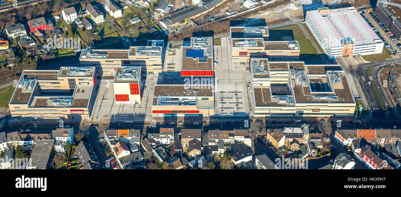 Universidad, Colegio, oeste de Ruhr, campus, Mülheim, área de Ruhr, Renania del Norte-Westfalia, Alemania Foto de stock