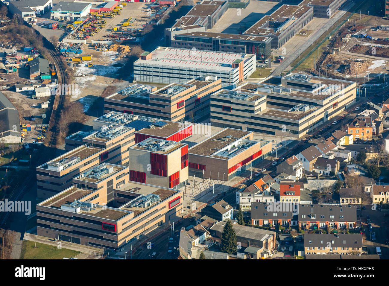 Universidad, Colegio, oeste de Ruhr, campus, Mülheim, área de Ruhr, Renania del Norte-Westfalia, Alemania Foto de stock