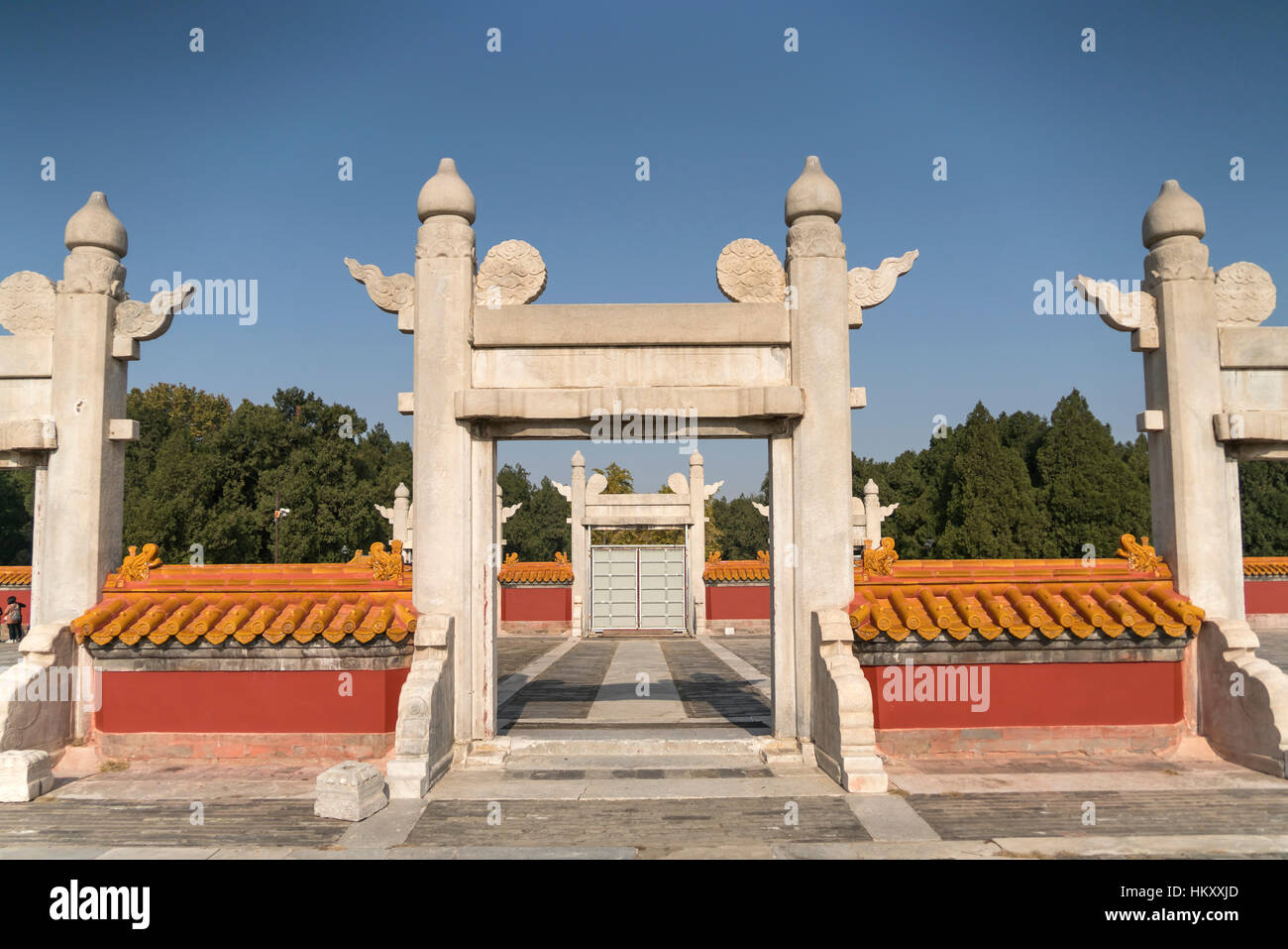 Templo de la tierra, Beijing, China Foto de stock