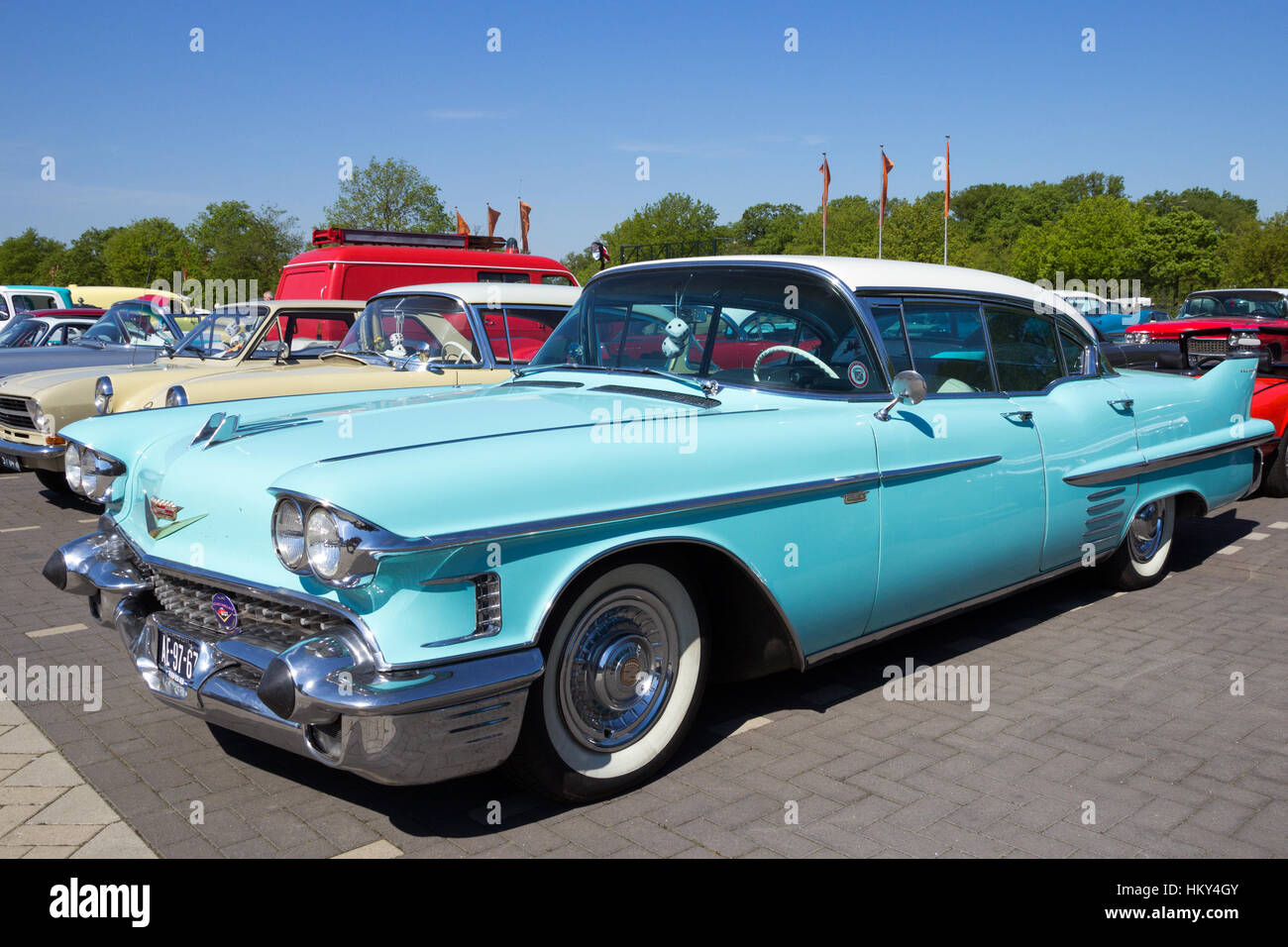 1958 Cadillac Sedan De Ville classic car Foto de stock