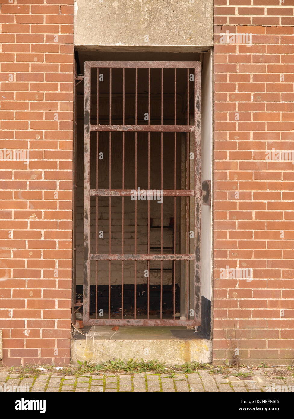 Puerta de hierro Foto de stock