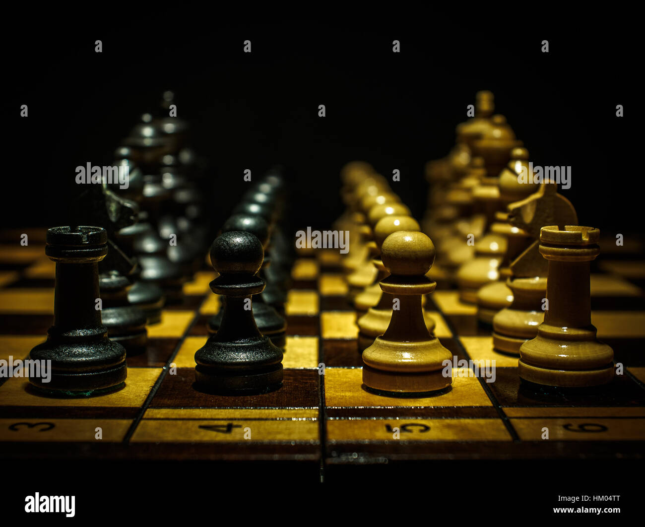 Juego de ajedrez II Foto de stock