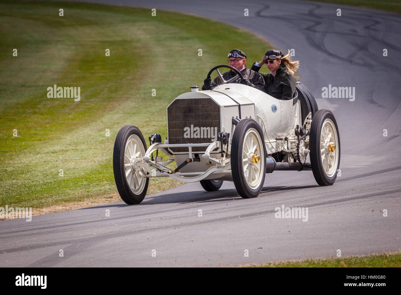 1908 Mercedes Grand Prix Racing Car en el Festival de Velocidad de Goodwood 2014 Foto de stock